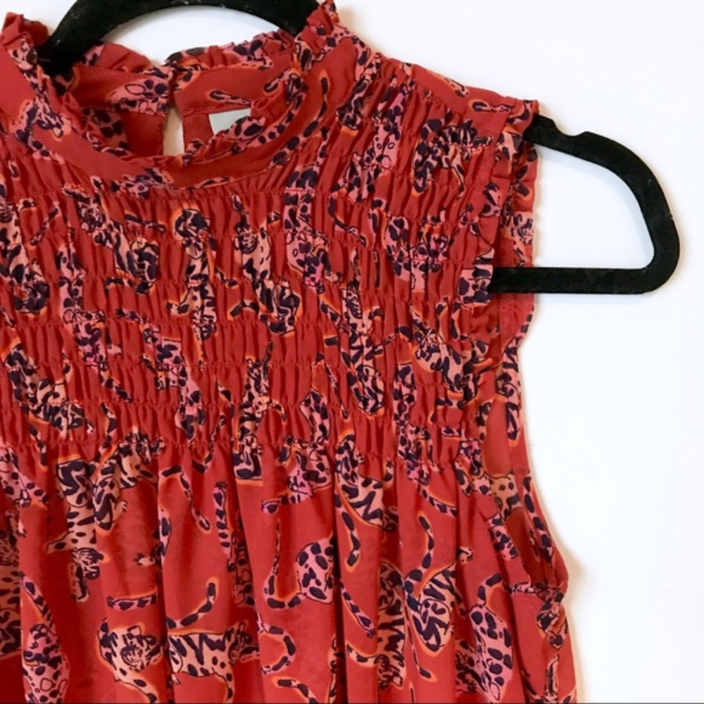 Anthropologie Maeve Leopard print top